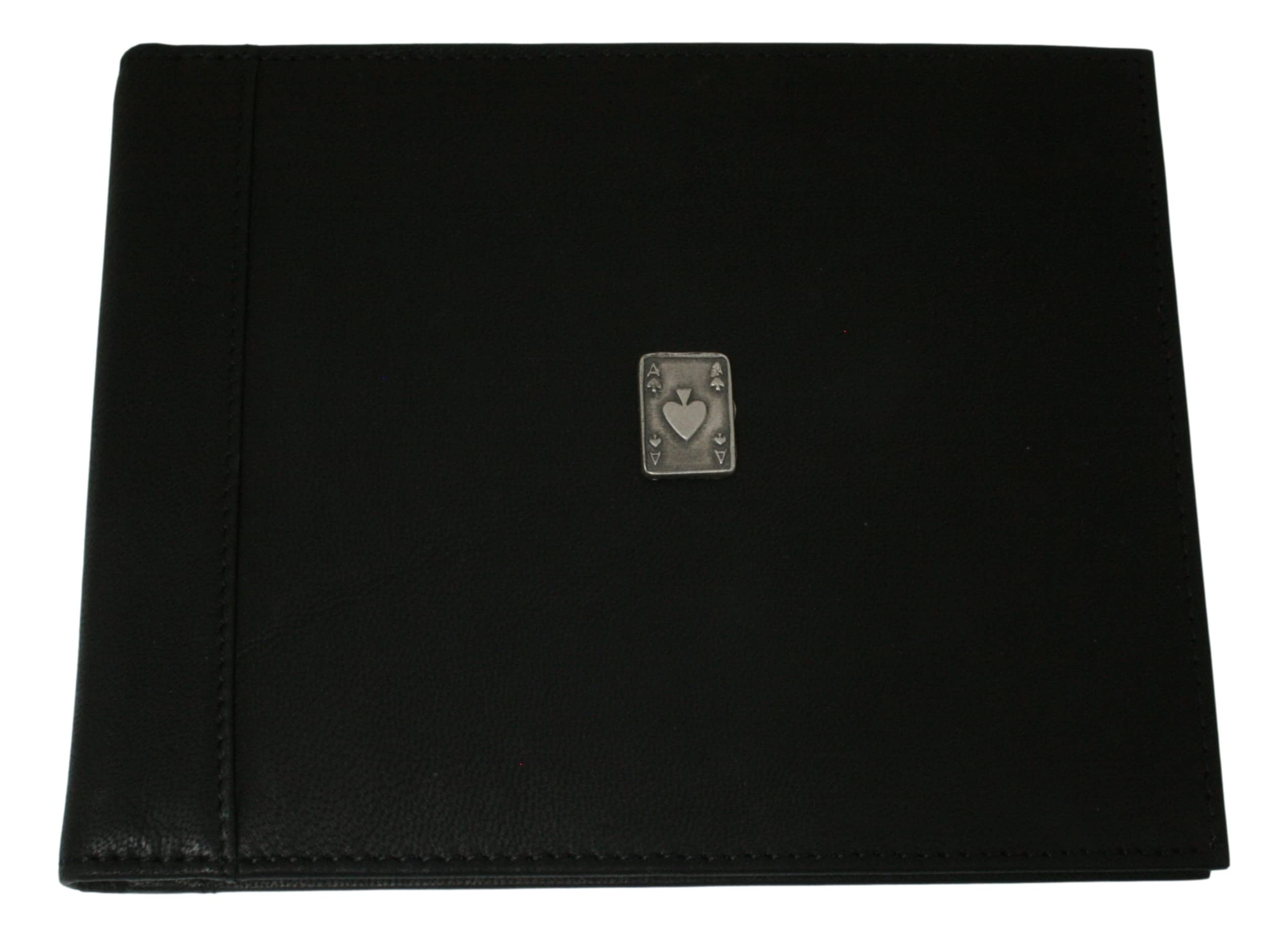 Spades Card Suit Disabled Blue Badge Leather Case Holder in Black Personalisation Option 610