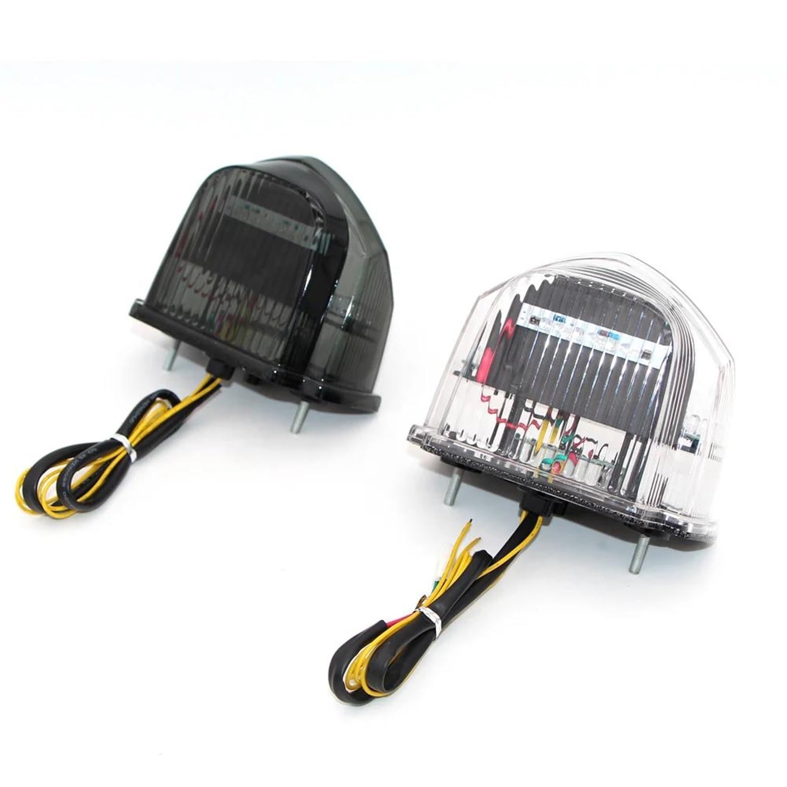 Feu Stop Feu Arrière De Moto Intégré pour Clignotants Et Feux Stop pour H&Onda CBR 600 RR CBR600 RR CBR600RR 2007-2012 Clignotants(Fumée)