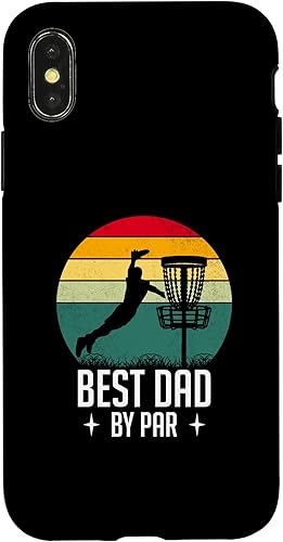 iPhone XXS Funny Best Dad By Par - Best Dad Ever Disc Throwing Expert Case