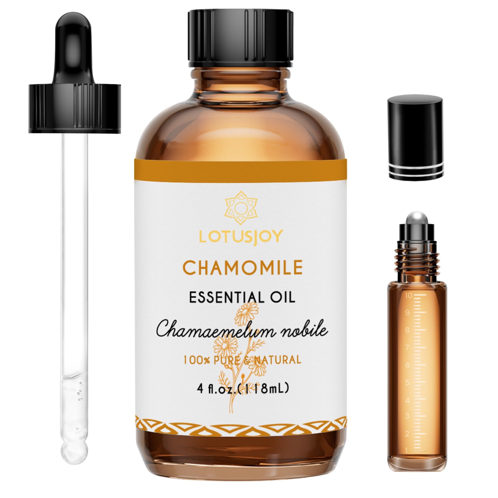 Chamomile Essential Oil for Skin Body Hair Diffuser, 4 Oz