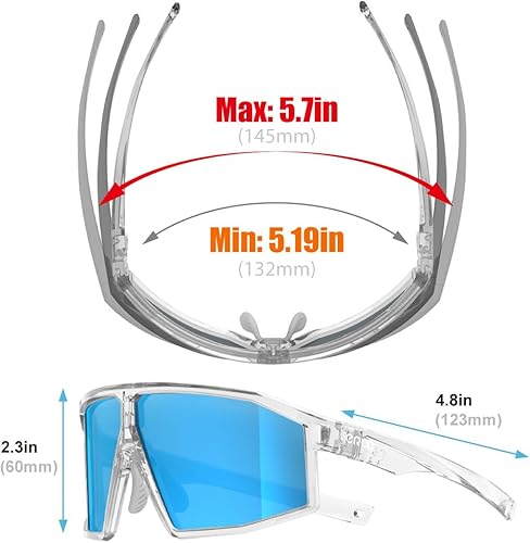 Miniatura 3 de Gafas de sol polarizadas HD modernas y elegantes F26 para mujer y hombre, correr, pesca, senderismo, golf, regalos, deportes al aire libre