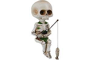 DS. DISTINCTIVE STYLE Halloween Fish Skull Figurine