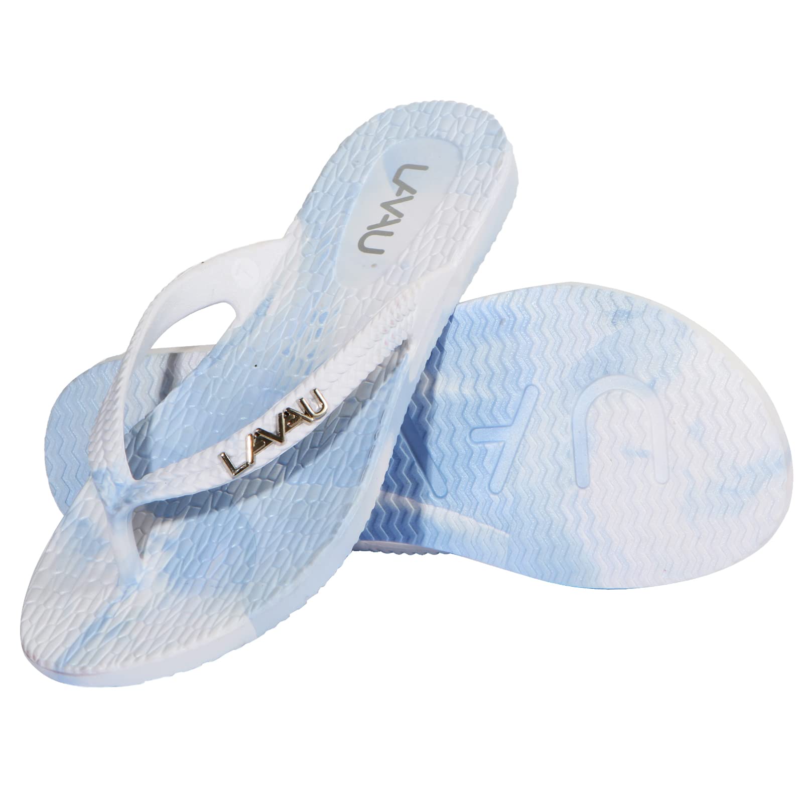LAVAU Women Waterproof Flip Flops, Shower & Water No-Slip Sandals for Pool and Beach