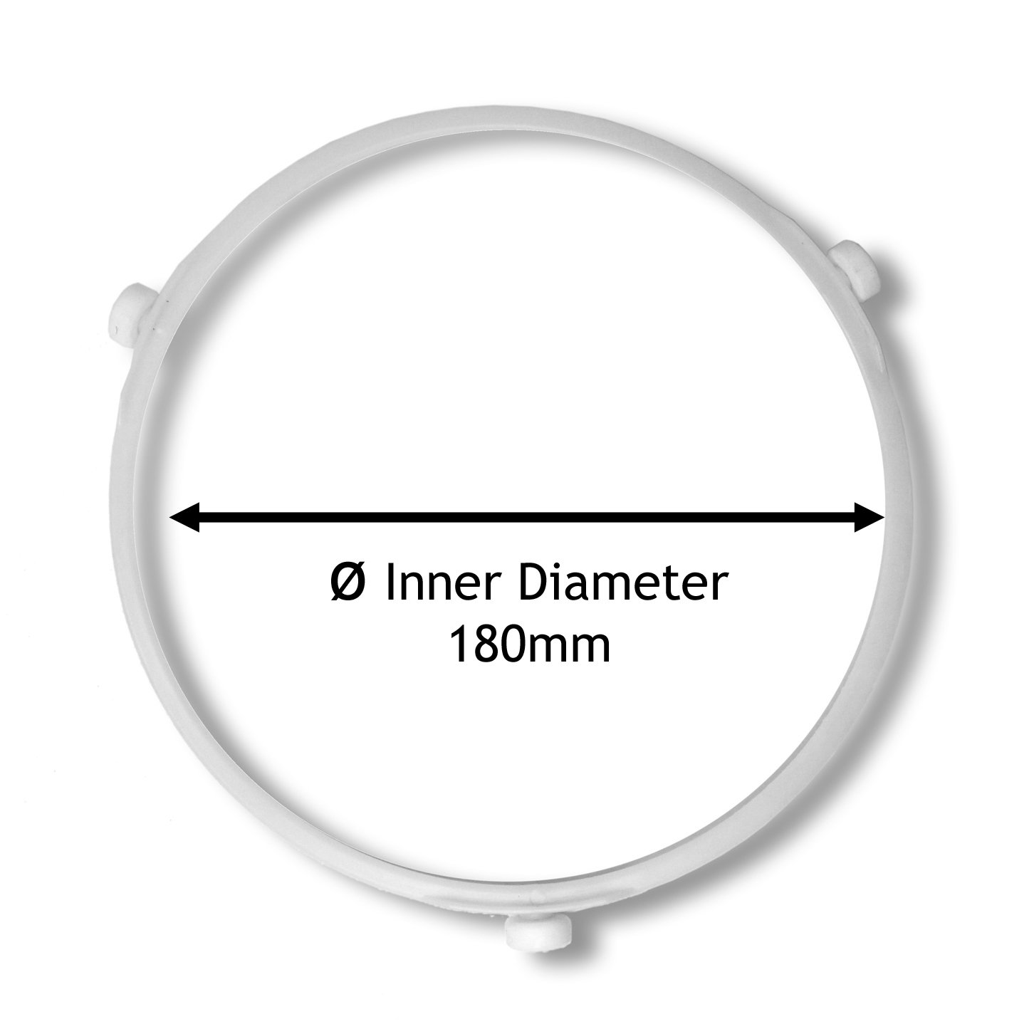 SPARES2GO Anello di supporto per piastra girevole compatibile con microonde Daewoo (222 mm