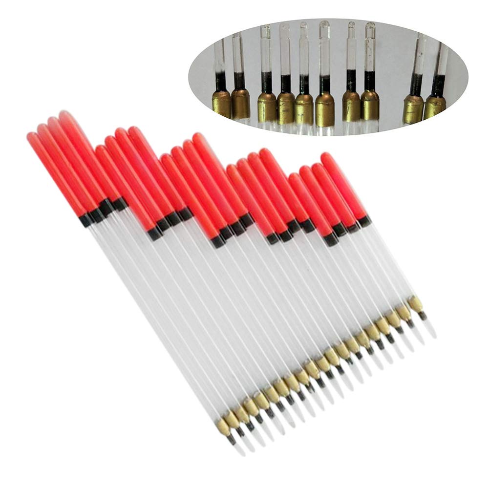 Lot De 20 Flotteurs Pêche Waggler Chargés - 5 Tailles 11 à 19cm - Flotteurs Plastique Sensibles Pour Pêche Grossière