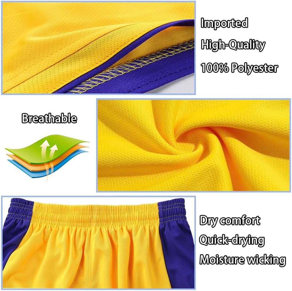 Youth Basketball Jerseys for Boys Girls Basketball Jersey Shorts Socks for 6-13Years Kids Training Uniform Sets - Image 3