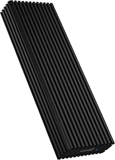 ICY BOX M.2 NVMe SSD Case, USB-C 3.1 Connection (Gen2, 10 Gbit/s), PCIe M-Key,...