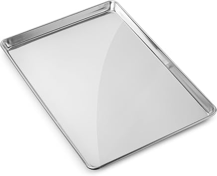GRIDMANN 18 x 26 Commercial Grade Aluminum Cookie Sheet Baking Tray Pan Full Sheet - 12 Pans