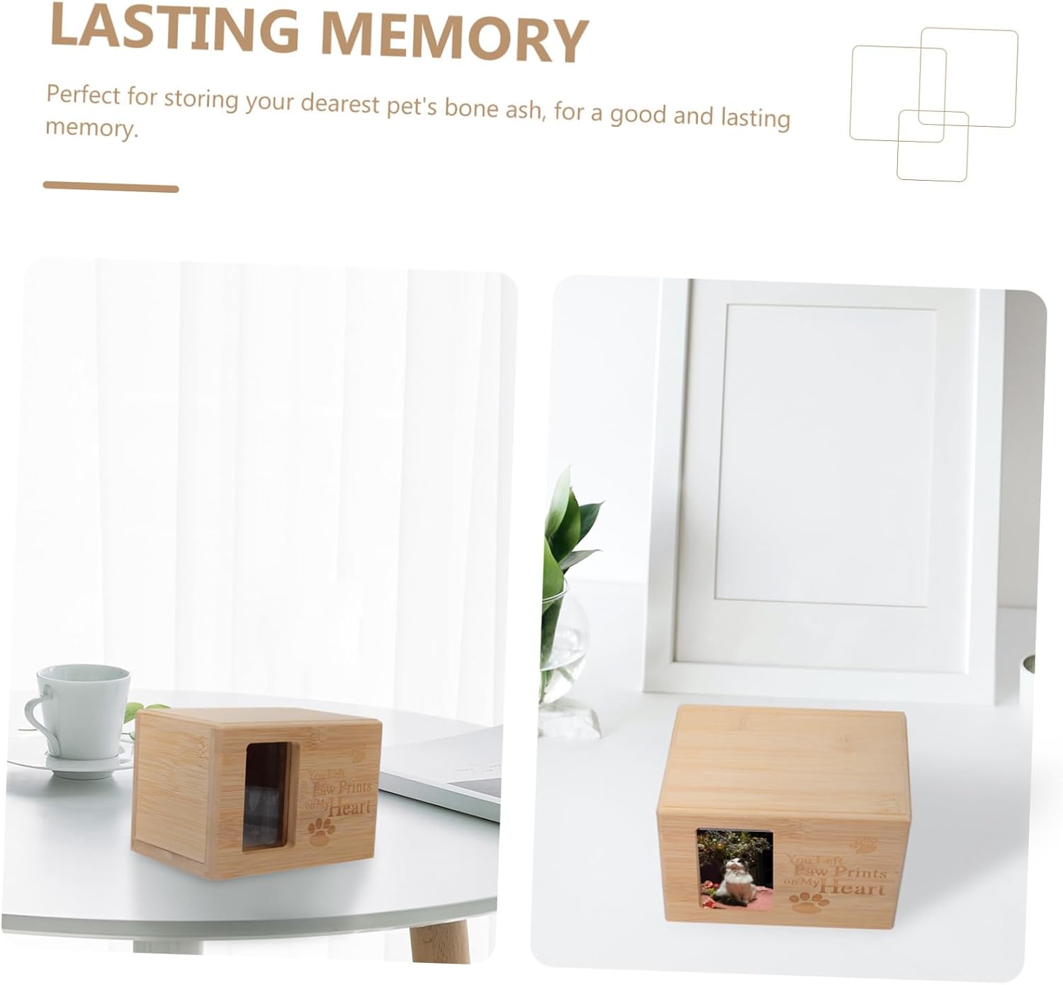Pet Cremation Urn Small Cinerary Casket for Cats Dogs Funeral Supplies Sturdy Corrosion-Resistant Memorial Holder for Treasured Pets