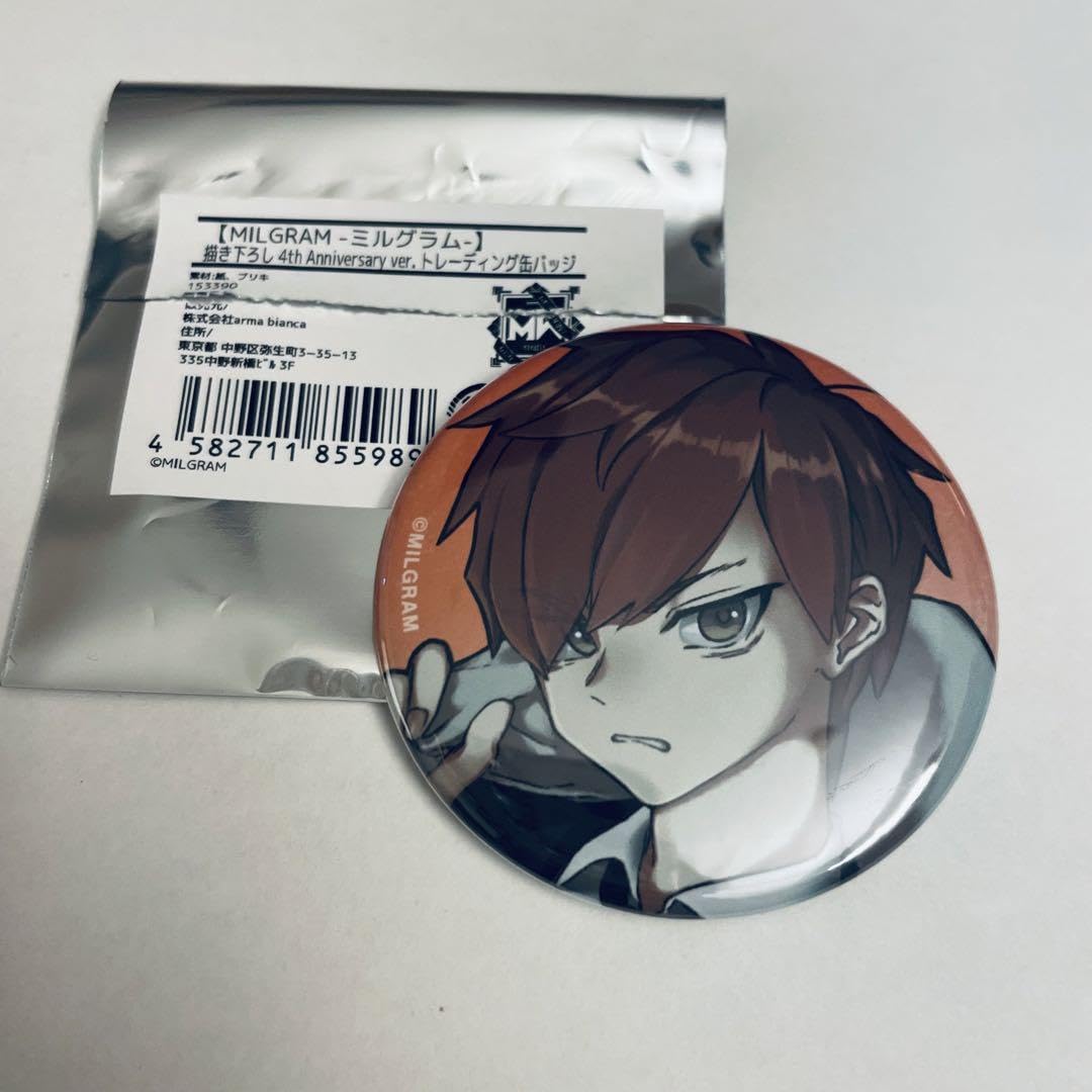 MILGRAM 4周年 缶バッジ アクリルカード ミニ色紙 フータ