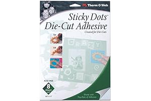 Sticky Dot Die-Cut Adhesive Sheets: Premium Quality, Multi-Purpose Sticky Specks for Home, Office and Craft