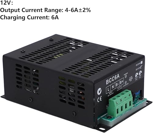 Miniatura 4 de Cargador de batería de control inteligente, buena ventilación de aire Aleación de aluminio porosa Shell AC 95-280V Cargador de batería ácido