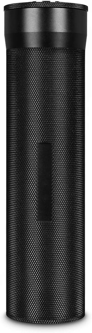 Cigar Case Portable Travel Humidor Built-in Humidifier and Hygrometer for 3-5 Cigar Tube(Color:Black)