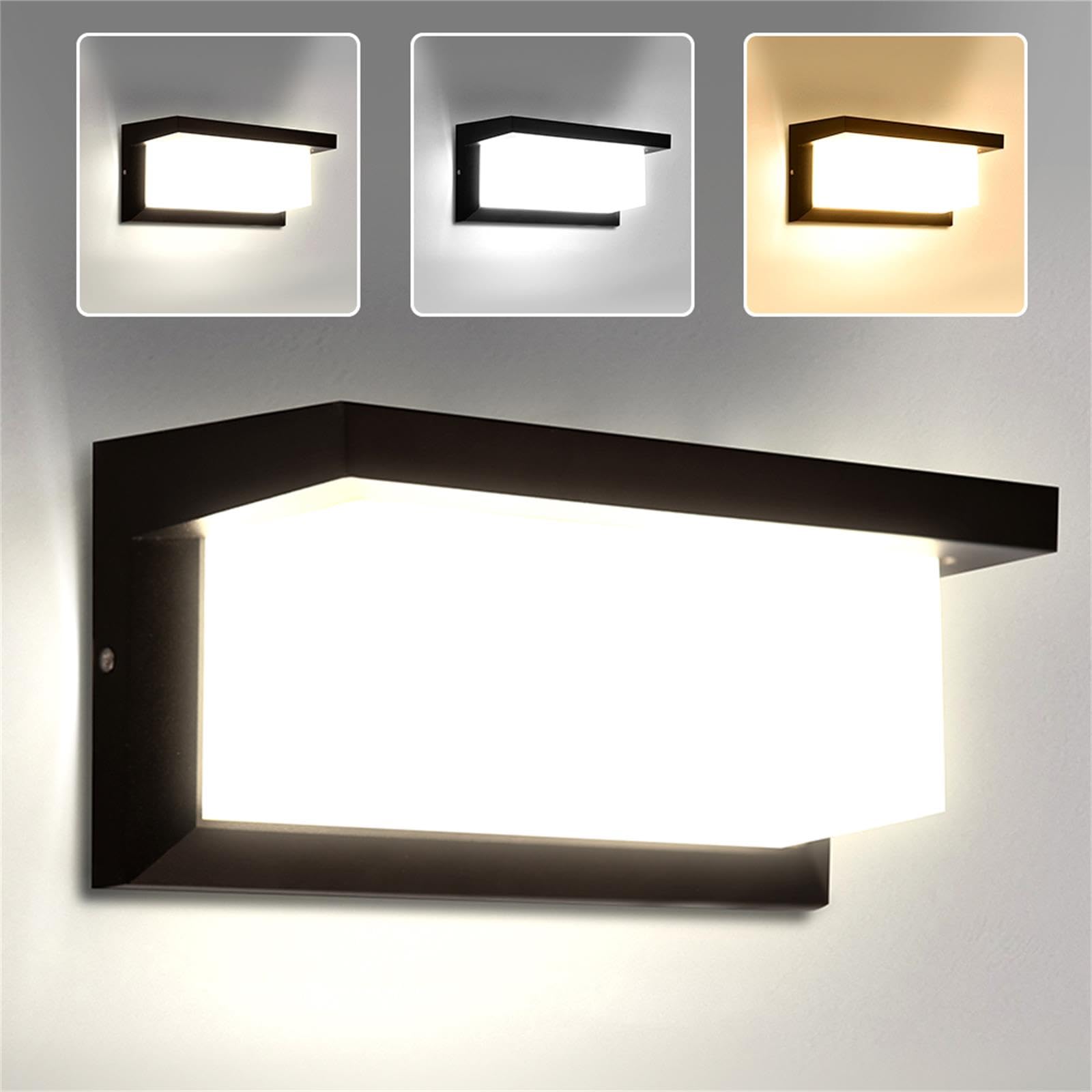 Canmeijia 1 Pcs Outdoor Wall Lights 18W Led Outside Wall Lights Waterproof Ip65 Aluminum Light Lighting 3000K 4000K 6500K Ideal For Gardens, Garages, Portals