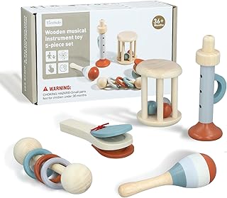 Musical Instruments for Children Montessori Percussion Instruments Set Wooden Musical Instruments for Children from 3 Years Music Toy from 3+ Years