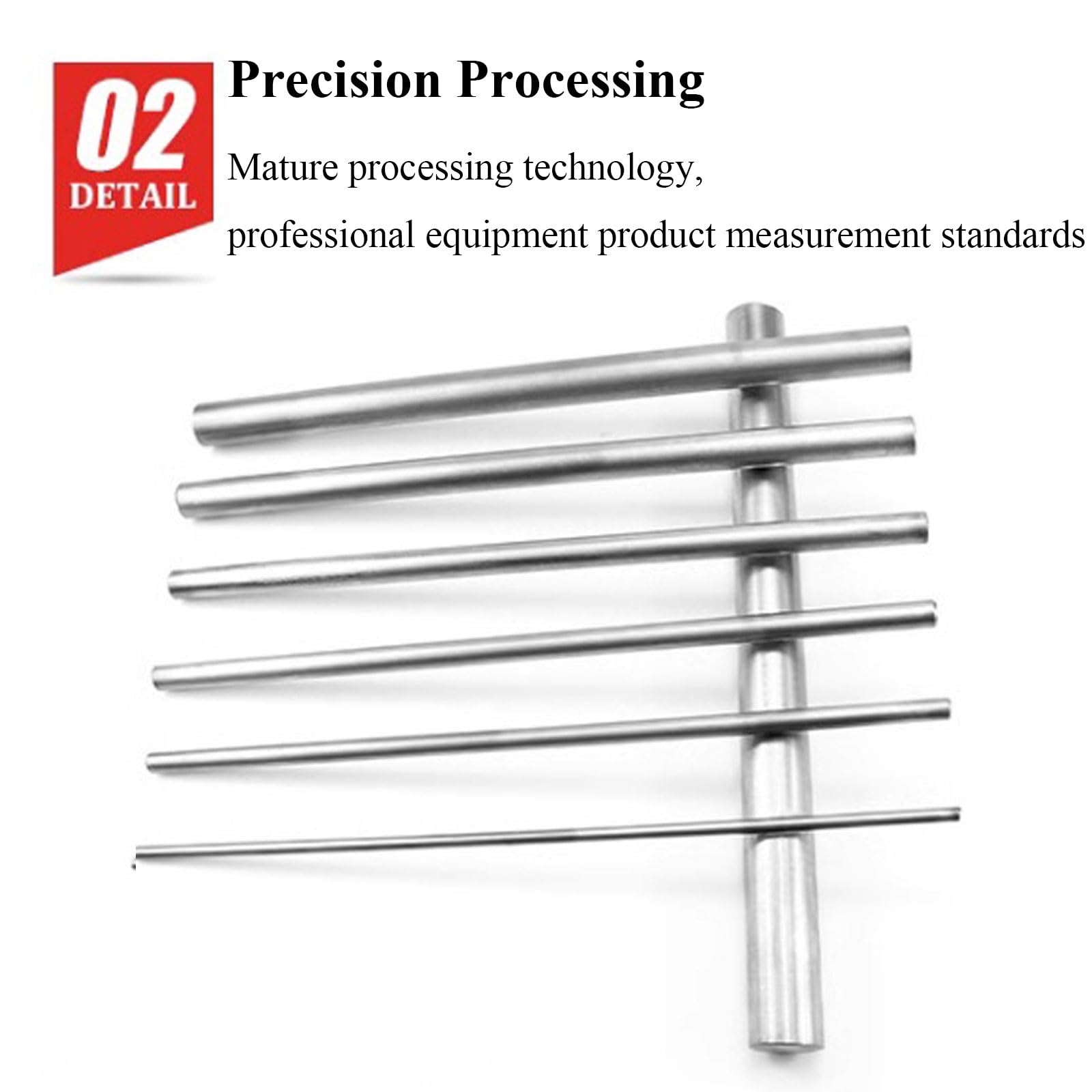 Aste tonde TA2 da 2 pezzi for applicazioni industriali: lunghezza 200 mm, diametro 12 mm-18 mm(18x200mm)