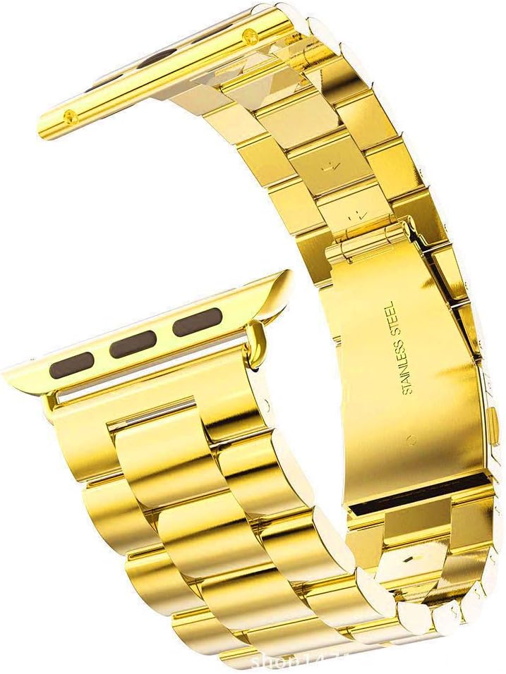 Band Compatible with iWatch 38mm 40mm 41mm, Solid Stainless Steel Metal Replacement Strap for Apple Watch Series 9/8 / Ultra / 7 / SE / 6/5 / 4/3 Women Men (Silver WineRed)