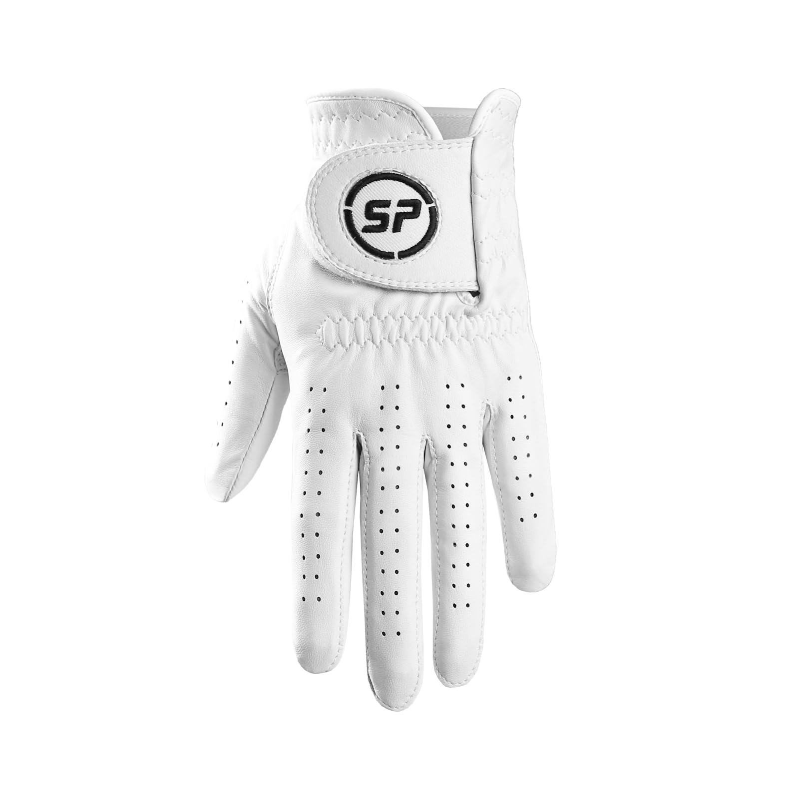 SPGOLF Golf Gloves Men Ergonomic Ultra Thin Leather Golf Gloves Wear Resistant White Men's Golf Glove