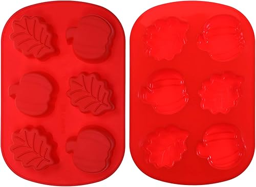 Miniatura 3 de Moldes de silicona de hoja de calabaza, molde de jabón de gelatina de chocolate para pastel, moldes para hornear, molde de forma de hojas de