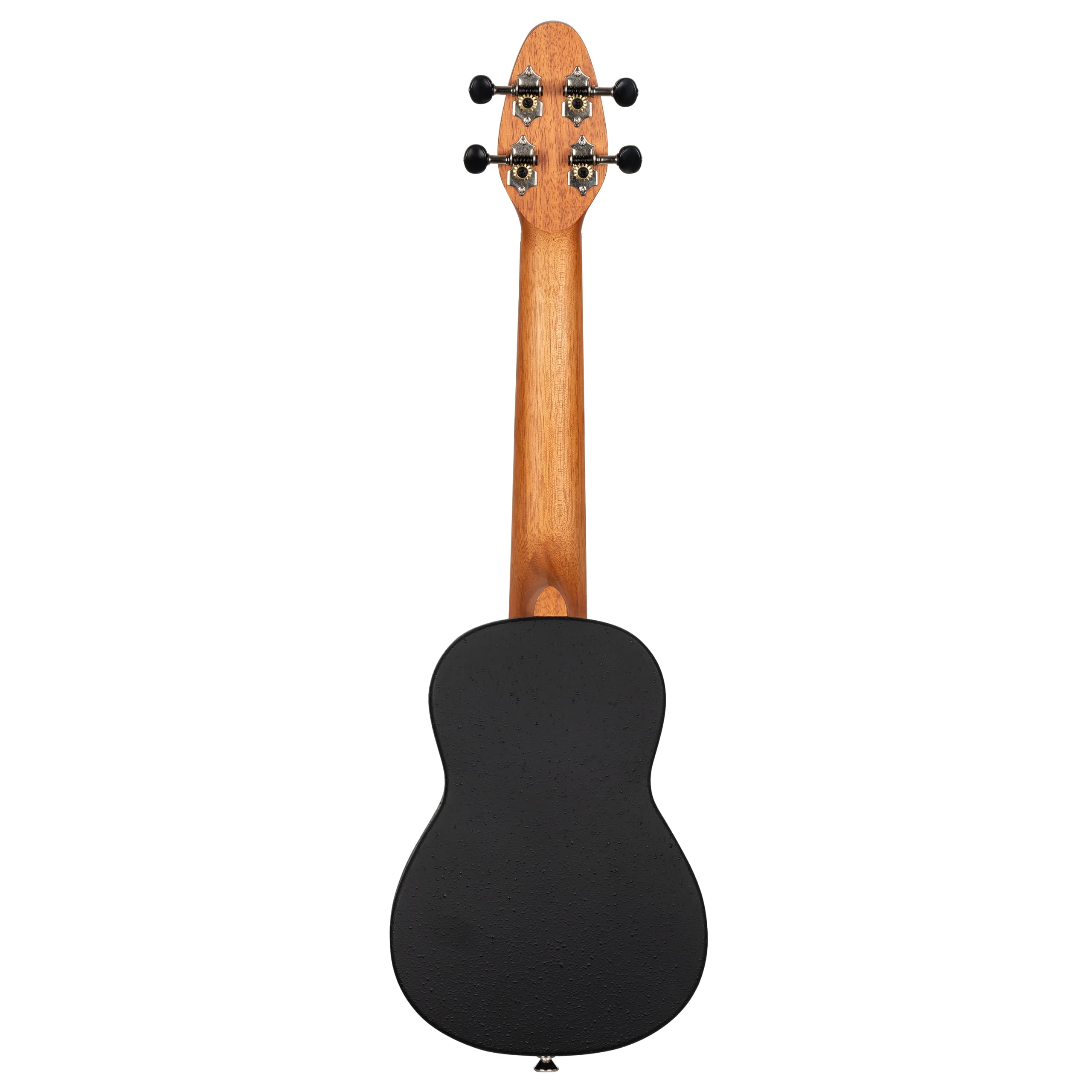 Ortega Guitars Ukulele Soprano Super Scale Acustico – Keiki K2 Series – Accessori Inclusi – Agathis / ABS, Red Kaleidoscope (K2SS-RKC)