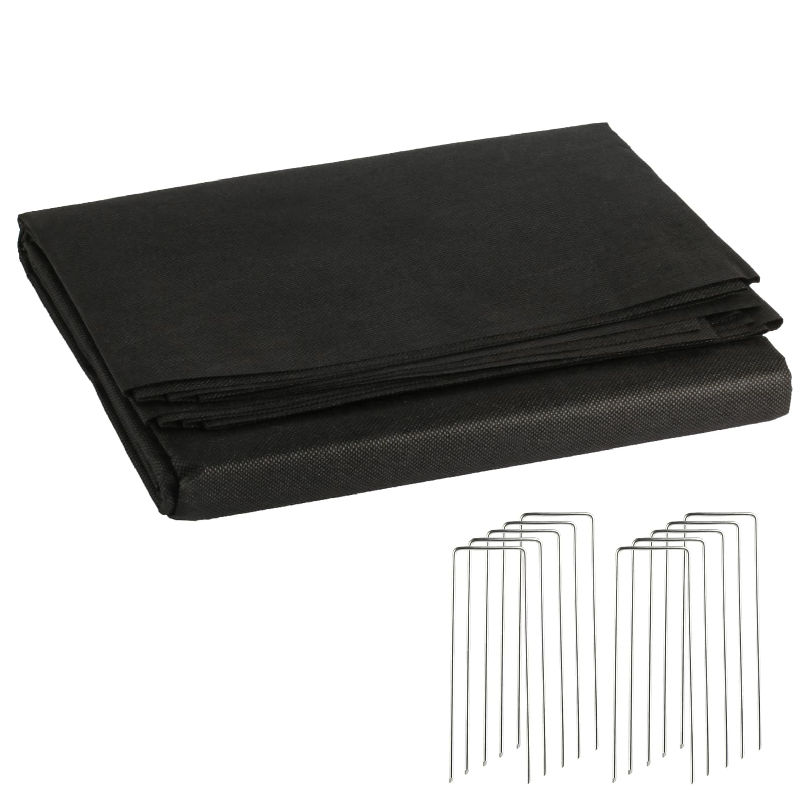 SGYKJ Black Planter Liner,160x210cm Large Plant Grow Bags+10 Nails