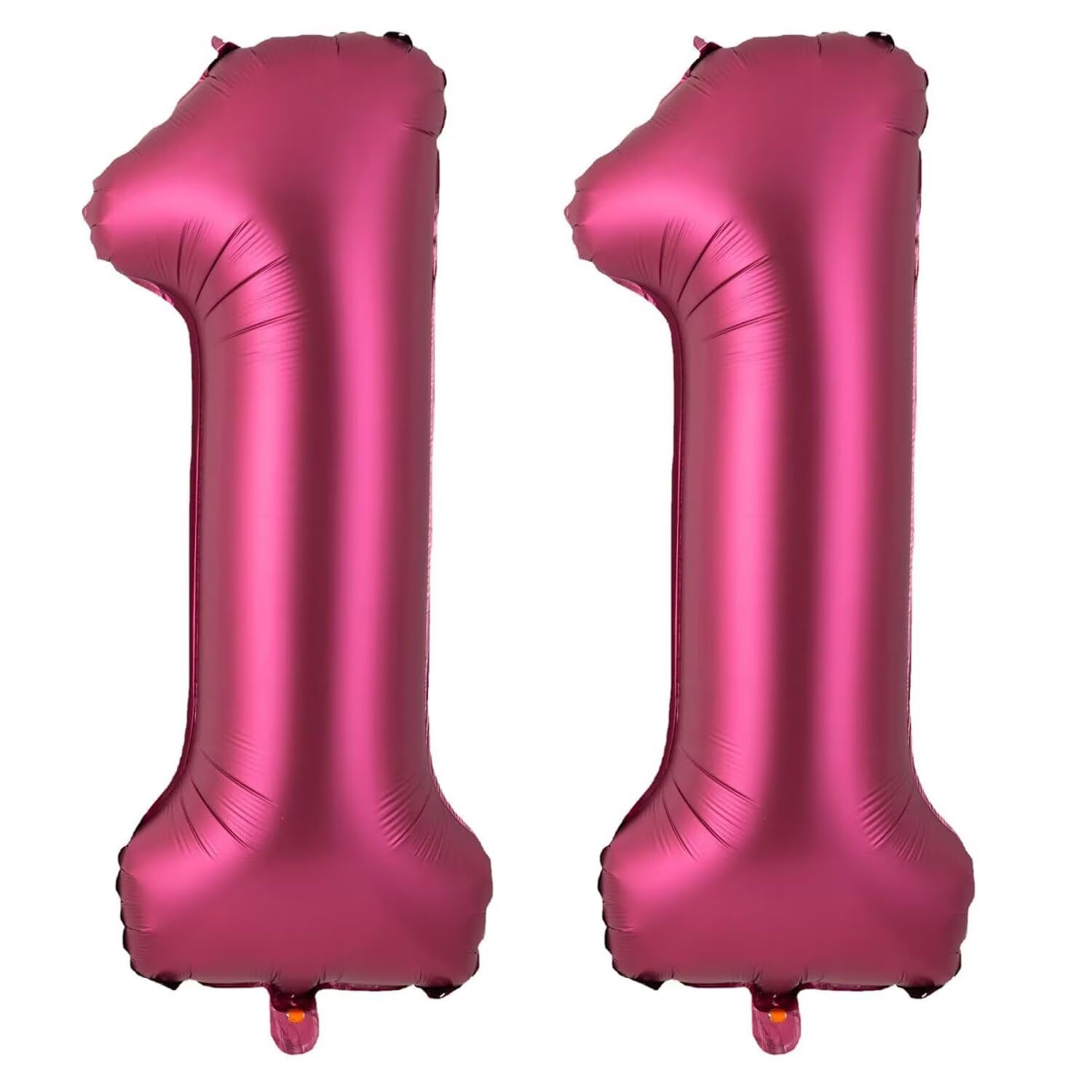 40 Inch Burgundy 11 Balloon, Wine Red Number 11 Balloons, Burgundy Large Foil Number Balloons, Birthday Wedding Anniversary Baby Show Party Decoration — image 1