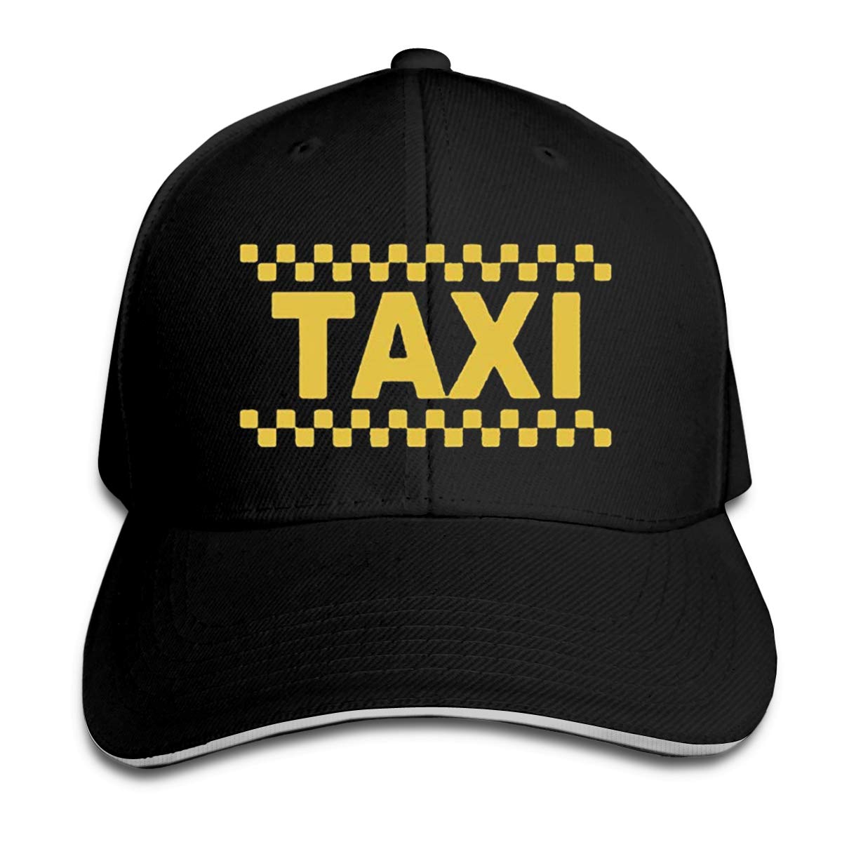 ATOurDealss Taxi Driver Cab Hat Baseball Cap Duck Tongue Cap Fashion Cap Black