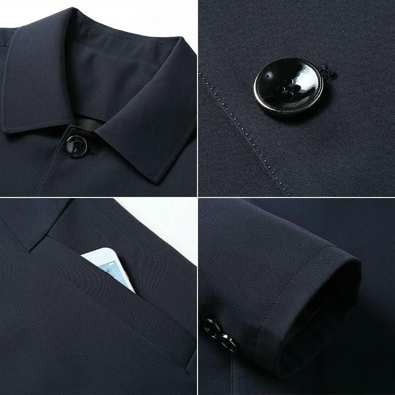 Veste business décontractée pour homme veste de mi-saison chic - 4