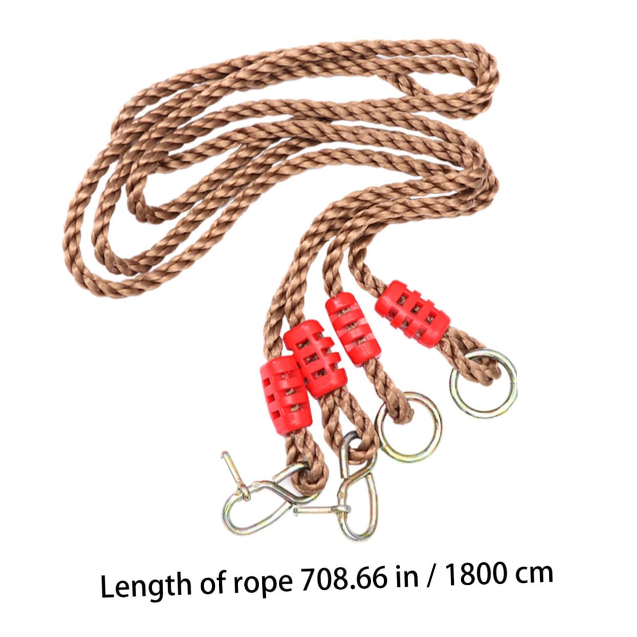 Kisangel Pair Swing Rope Garden D Rope Adjustable Thick Seat Heavy Duty