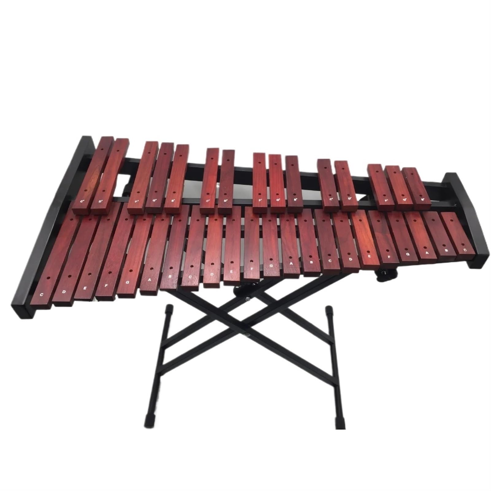 Xilófono Musical Música Profesional Glockenspiel Xilófono Xilófono Xilófono De Madera Roja De 37 Tonos Con Soporte