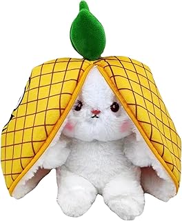 pelúcia coelhinho da páscoa, fofo, reversível, com orelhas flexíveis - Coelho pelúcia macia para almofada sofá e travesseiro coelho, brinquedo pelúcia macio para meninos e meninas Honeybug