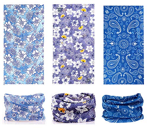 KALILY 12pcs Headband Bandana - Neck Gaiter Balaclava Face Mask Green Headwear Shield Scarf