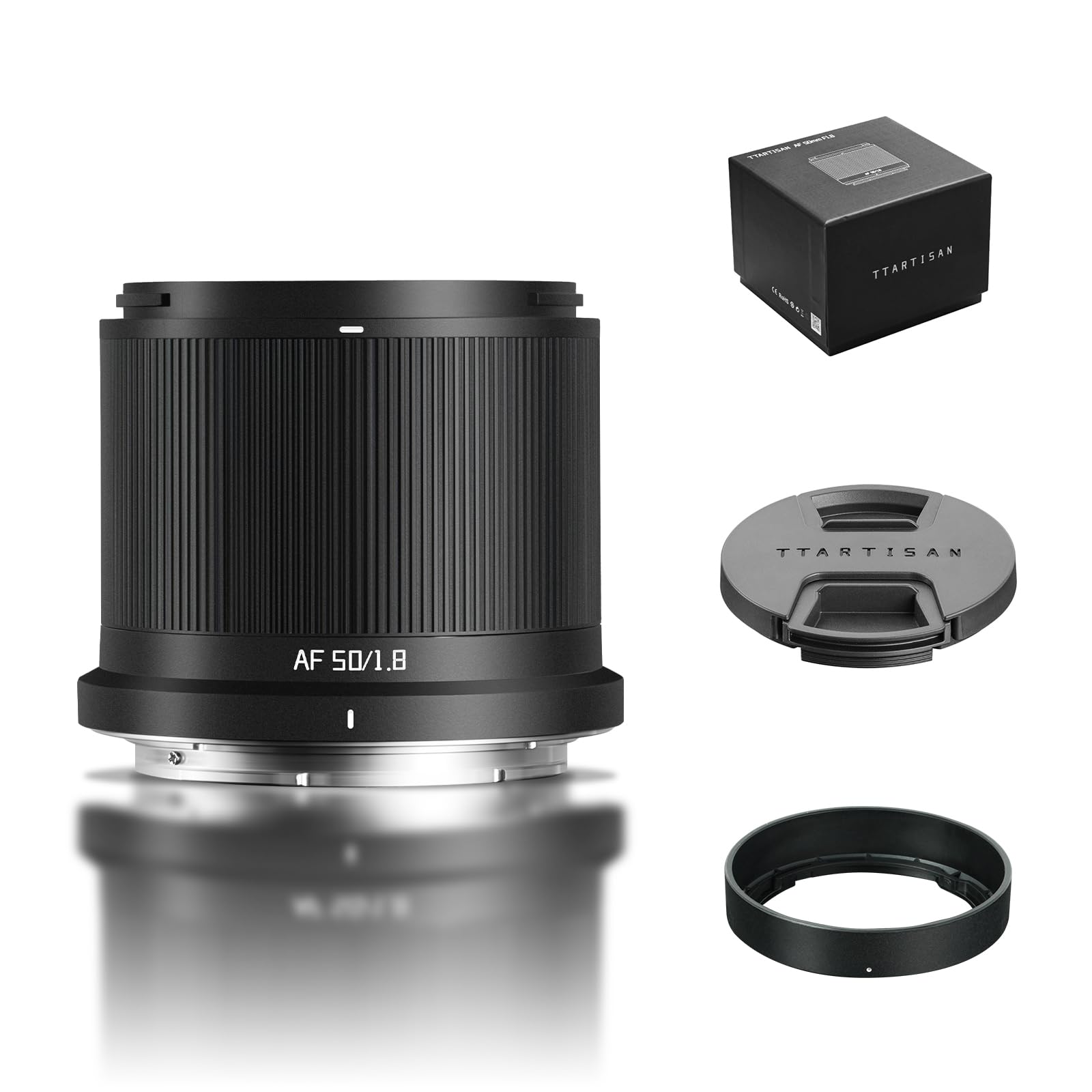 TTARTISAN 50mm f/1.8 Neo L Autofocus Full-Frame Fixed Focal Length per L-Mount | Design leggero fai da te con custodia per obiettivo stampata 3D per principianti, compatibile con T TL TL2 CL SL