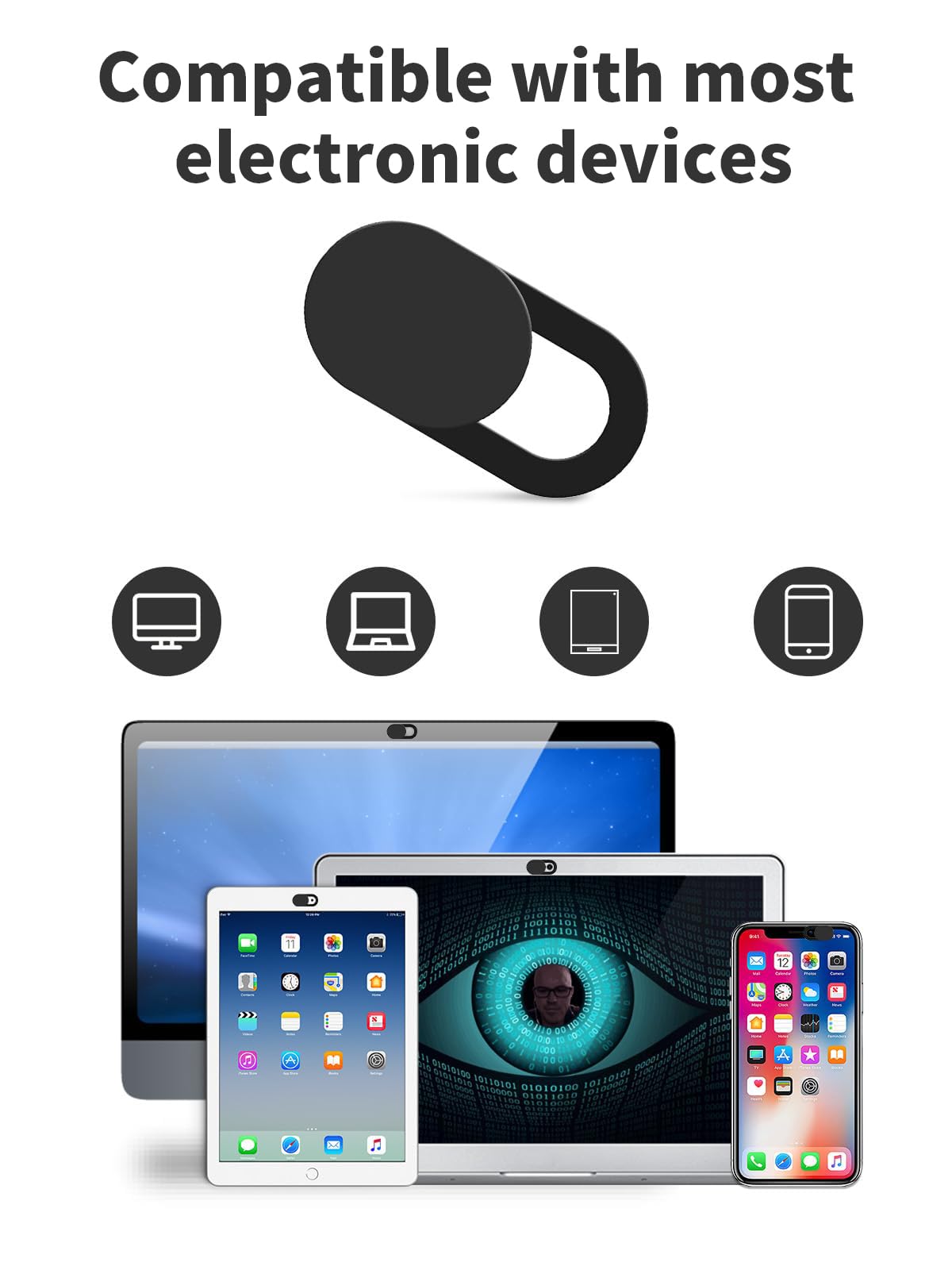 [8 Pezzi] Coperchio della Webcam, Copri Webcam Slider Copertura Webcam Ultra Sottile Camera, per Computer Portatile/Smartphone/PC/Accessori del Telefono Cellulare