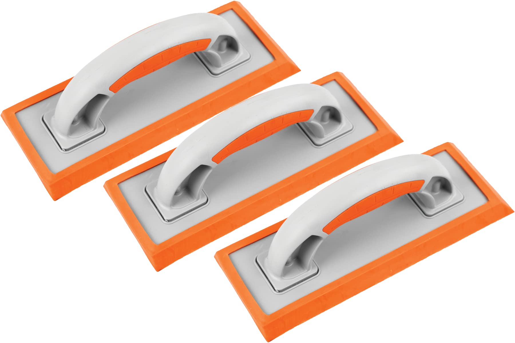 Toolty Multi-Colour Rubber Grouting Float -Set 3 Pcs 250 X 95Mm - For Tiles, Joints - Diy - Tlty-S056