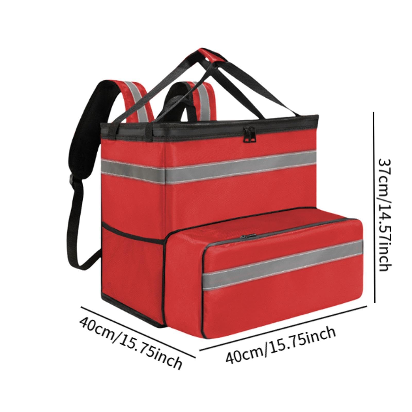 Sac à Dos Isotherme pour La Livraison de Repas, Idéal pour Les Pizzas à Emporter. Portable, étanche et Polyvalent.