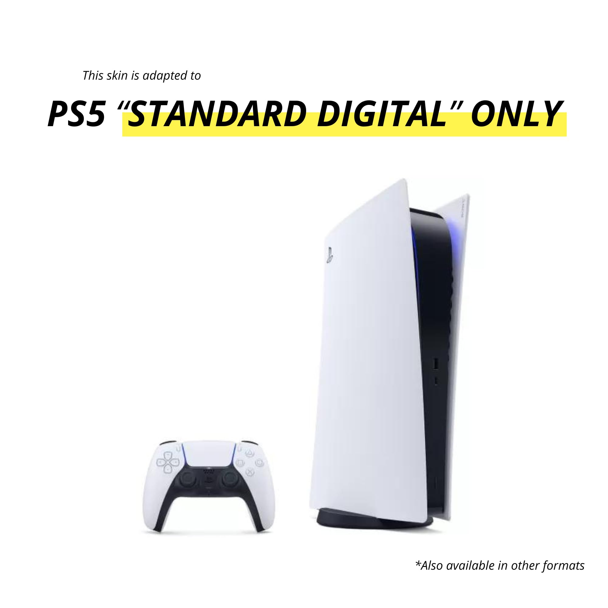 Pegatina PS5 Guerrero Dragón Pegatina para Playstation 5 Manga, Consola y Mantel, Edición Estándar Digital, Skin Guerrero PS5 (1 mando)