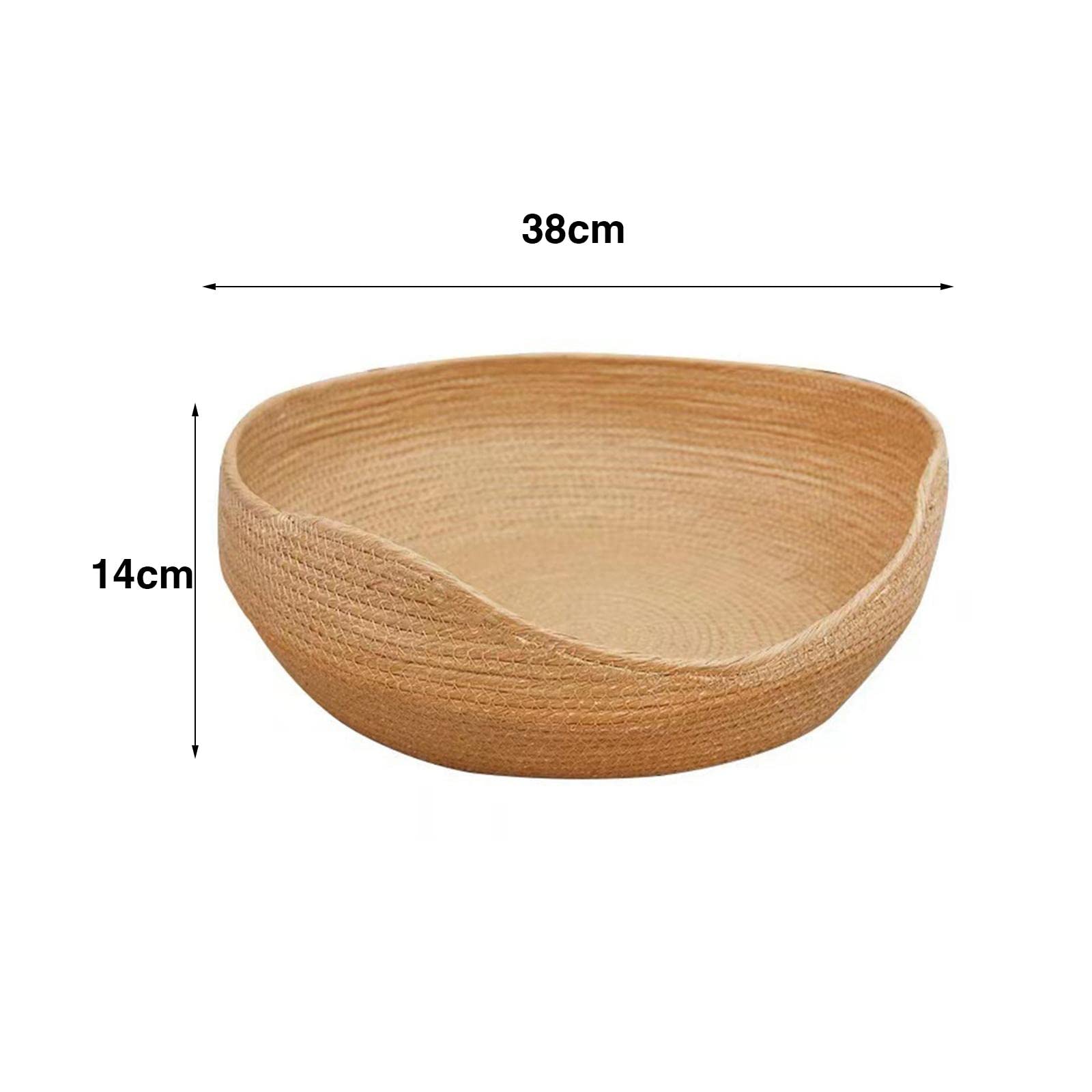 MagiDeal Panier de Chat Grattoir Cool Portable - Lit de Couchage pour Chaton et Petit Chien - Tissé à la Main, Taille M