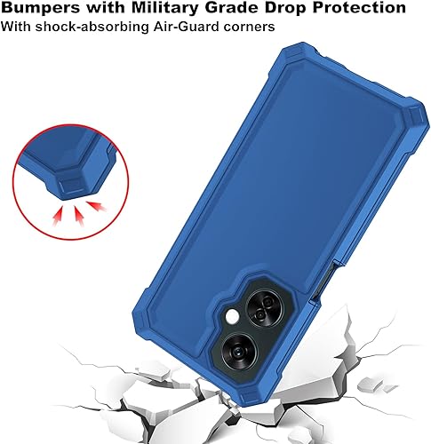 Miniatura 4 de Ailiber Funda para teléfono One Plus Nord N30, OnePlus Nord N30 con protector de pantalla, protección de estructura de doble capa, protección de TPU