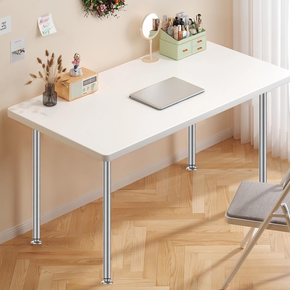 Patas para Muebles Ajustables de 72 a 110 cm, 4 Patas de Mesa Grises en Altura Regulable, Patas de Metal de Altura Ajustable para Patas de Muebles, Patas de Armario, Patas de Mesa, Patas de