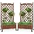 Best Choice Products Set of 2 48in Wood Planter Box & Diamond Lattice Trellis, Mobile Outdoor Raised Garden Bed for Climbing Plants w/Drainage Holes, Optional Wheels - Walnut
