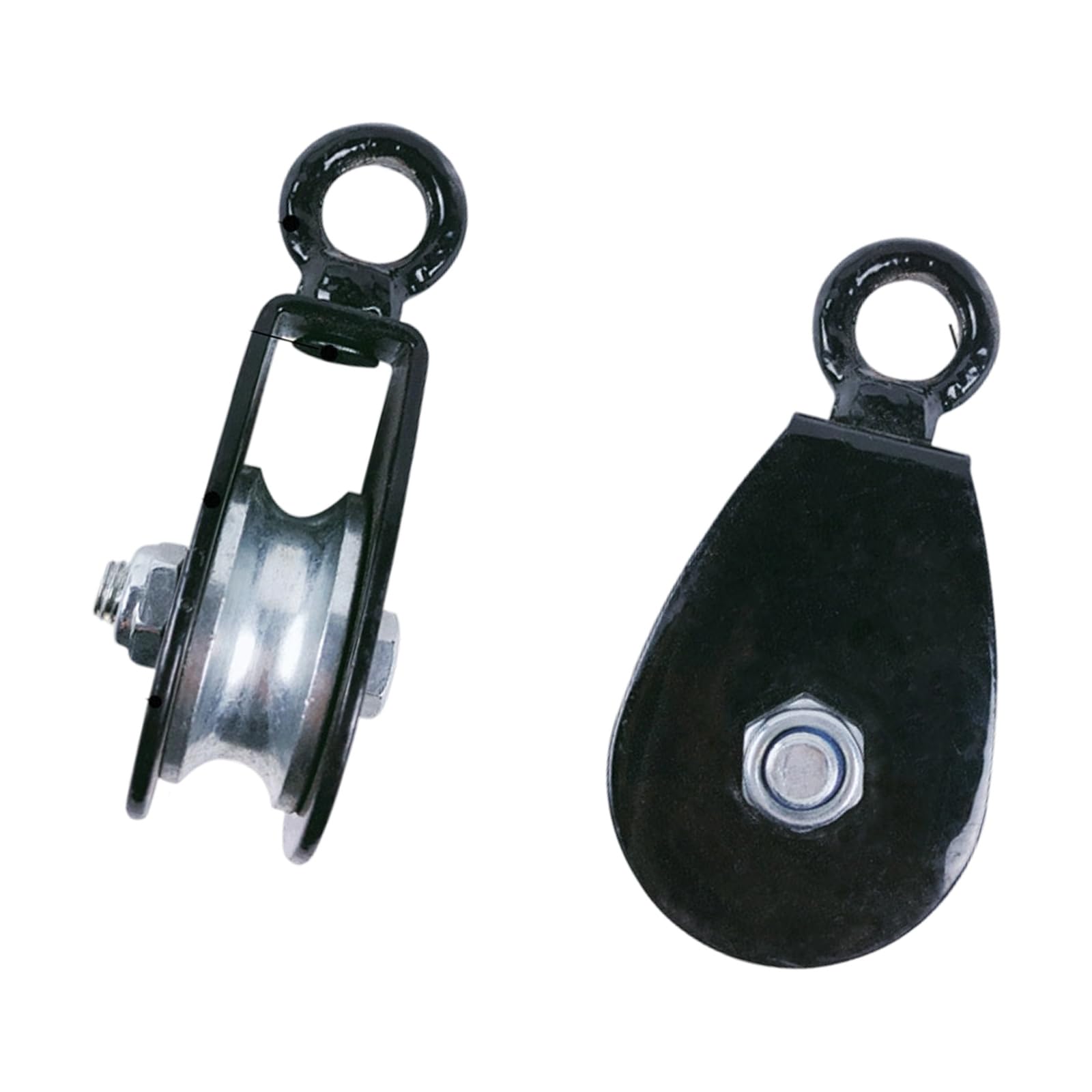 CUNZJIA Heavy Duty Bearing Pulley with Wide Body Design Adjustable Rope Pulley Block for Home and Workshop to 300Kg