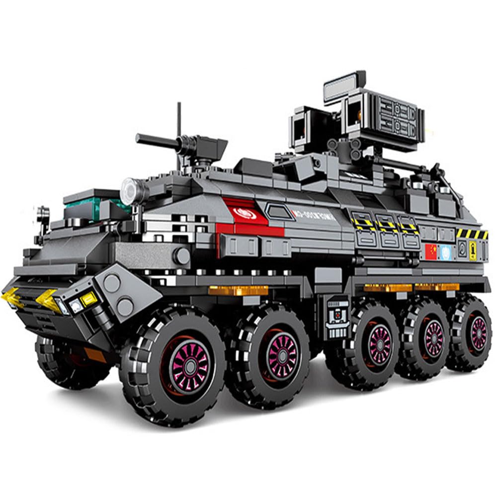 Three-dimensional Creative Building Blocks Wandering Earth N171 Troop Carrier Small Particle Building Blocks Children's Assembled Toys