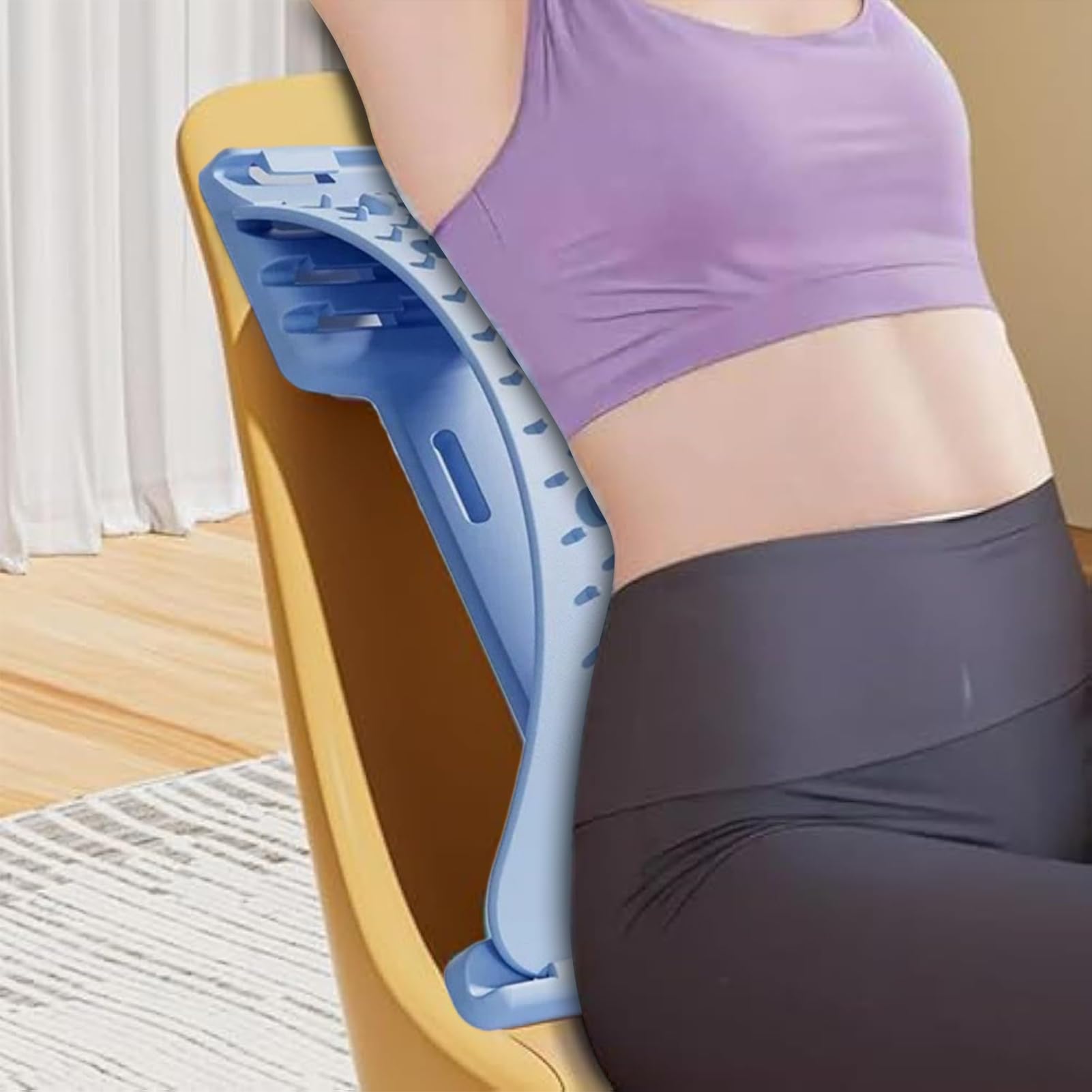 Rückendehner, verstellbar, 4 Ebenen, Massagebrett für den Rücken – für Fitness, Muskelregeneration, Zuhause, Yoga, Pilates, Erwachsene