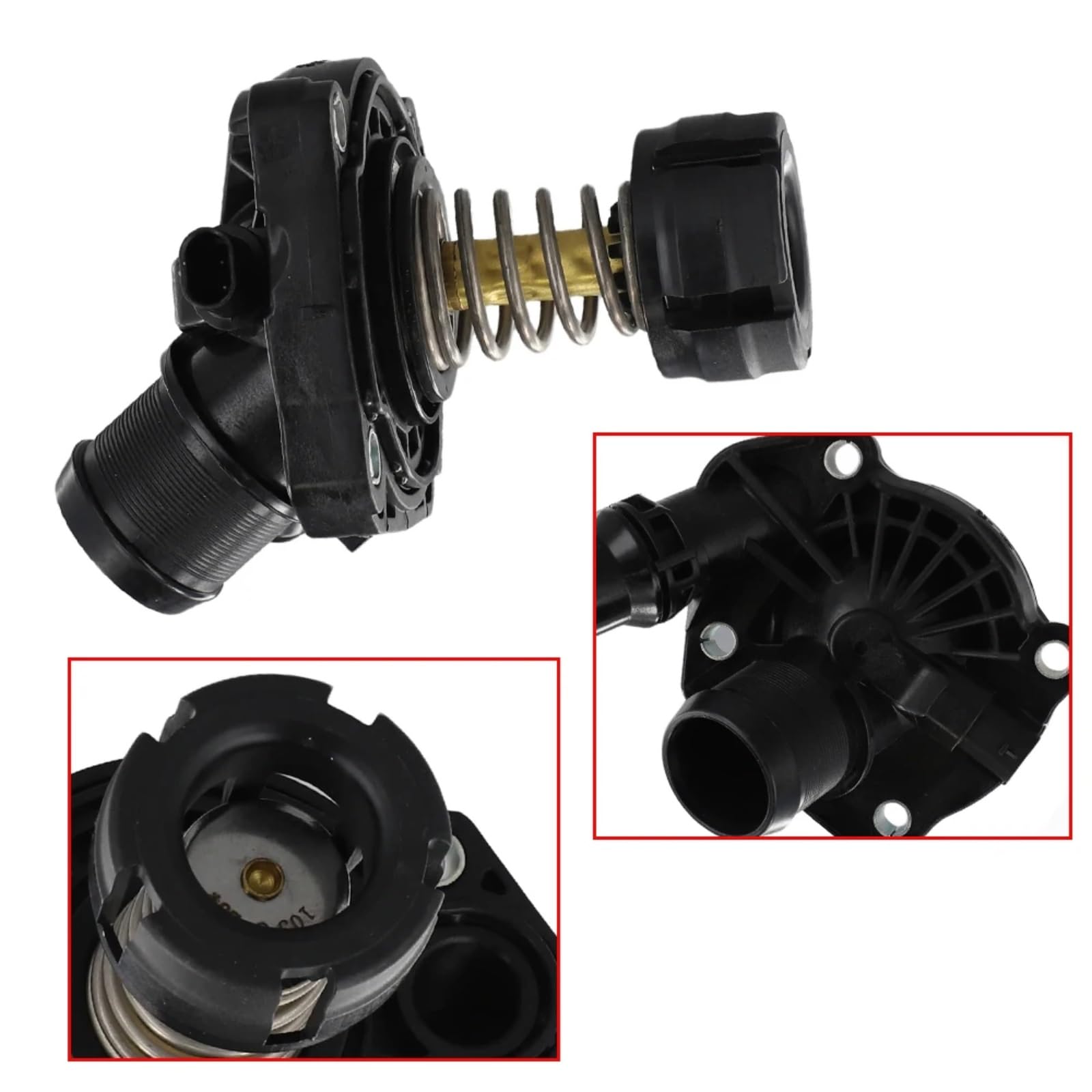 Termostat chłodziwa do Mini Clubman F54 i F57 (2014–2019) – numery części: 11518601366, 11518623576, 11518617544 – obudowa