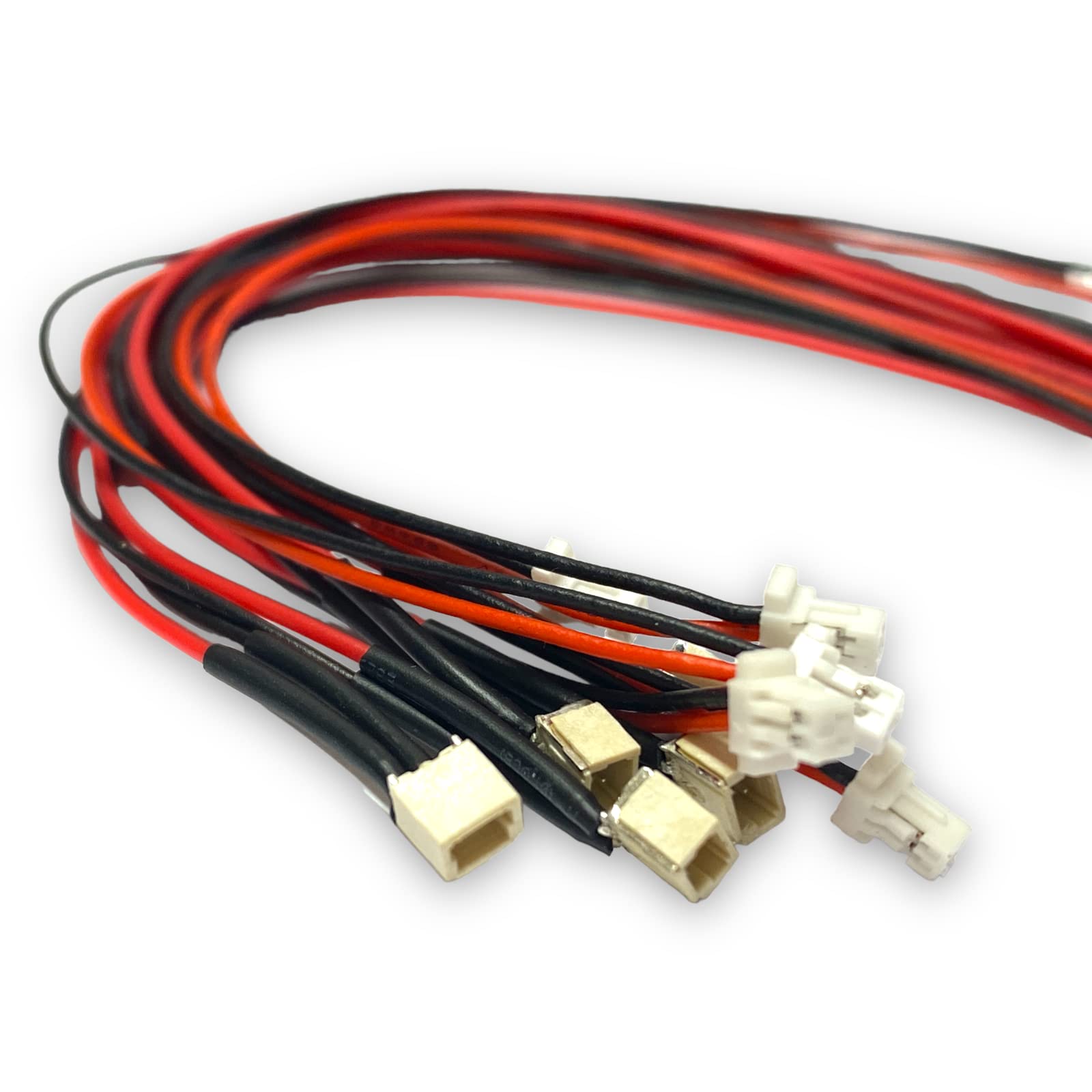 VUNIVERSUM 10 Paar 1.25 SH 2-pins Micro JST Stekker + Bus – Met 15 Cm 28AWG Siliconenkabel – Premium Kwaliteit, Geschikt Voor Modelbouw & Lipo Accu's