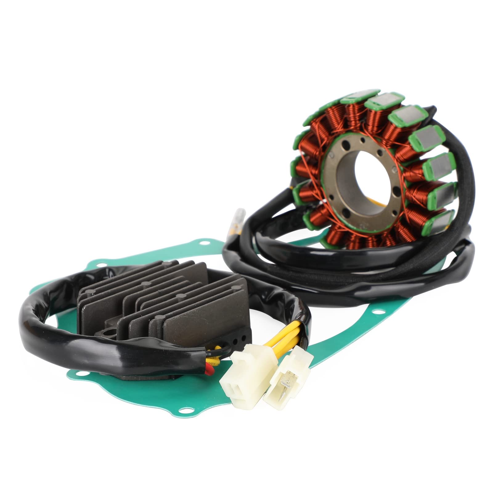 Topteng Magneto Coil Stator + Voltage Regulator + Gasket Assy Apto para Suzuki GS 500 E ET 1989-2000