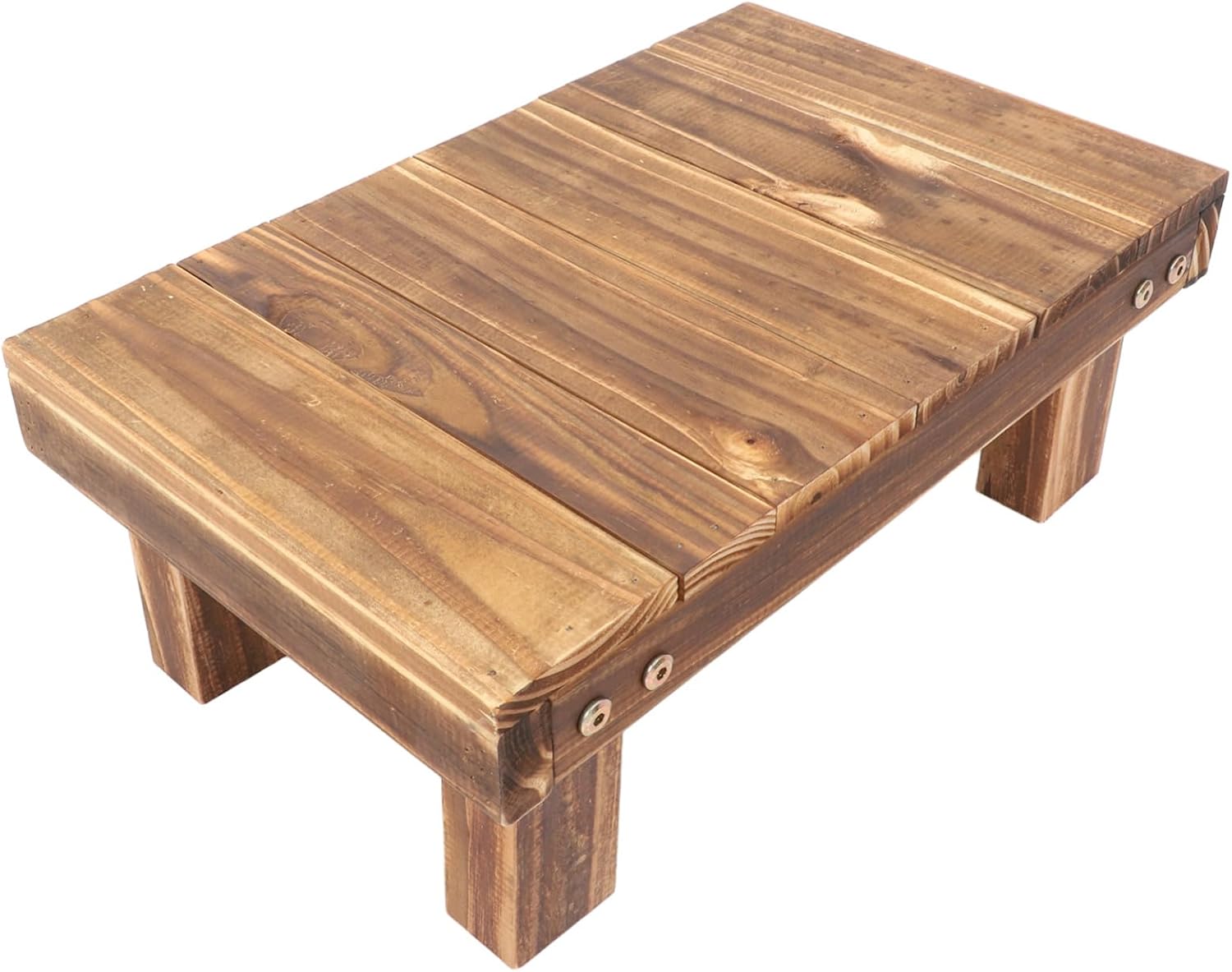 VANZACK Rustic Wooden Plant Stand for Balcony and Indoor Use Small Table Rack for Pots and Vases Sturdy Floor Holder for Home and Office Decor