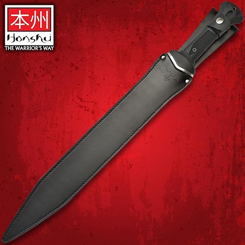 Miniatura 7 de Honshu VG-10 - Espada y funda de gladiador, hoja de acero VG-10, mango TPR moldeado por inyección, orificio para cordón de latón, estilo Gladius,