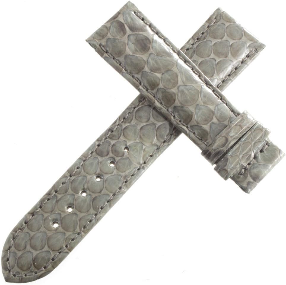 Authentic Van Der Bauwede Grey Leather Watch Band 18mm x 17mm